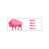 Bison-Cartoon-Abbildung Permastempel (Design)