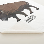 Bison-Cartoon-Abbildung Sherpadecke (3/4)