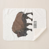 Bison-Cartoon-Abbildung Sherpadecke (Vorderseite (Horizontal))