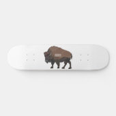 Bison-Cartoon-Abbildung Skateboard (Horizontal)