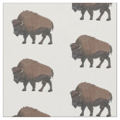 Bison-Cartoon-Abbildung Stoff (Nahaufnahme)