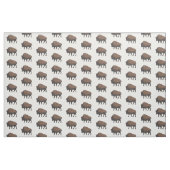 Bison-Cartoon-Abbildung Stoff (Fat Quarter (45,7 x 55,9 cm))