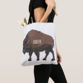 Bison-Cartoon-Abbildung Tasche (Von Nahem)