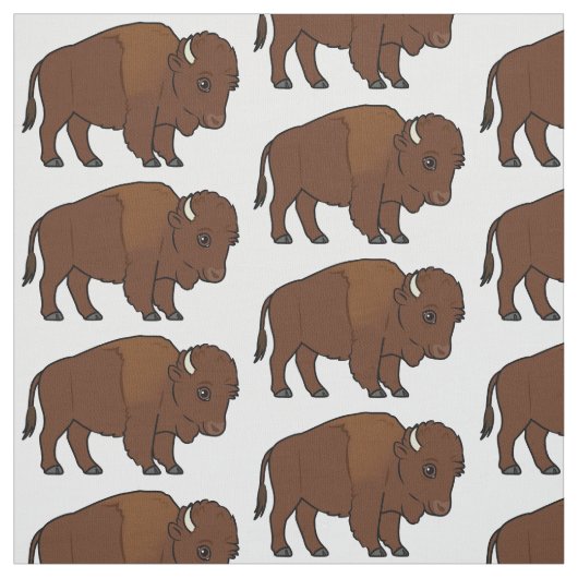 Bison-Cartoon Stoff (Muster)