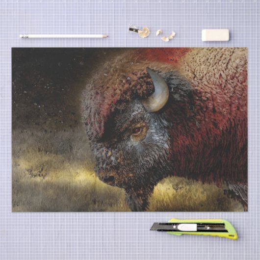 Bison Decoupage Tissue Paper Seidenpapier (Handwerk)