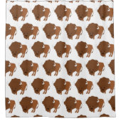 Bison-Design Duschvorhang (Vorderseite)