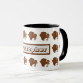 Bison-Design für Tassen (VorderseiteRechts)
