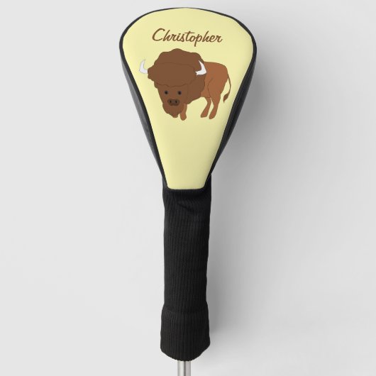 Bison Design Golf Headcover (Vorderseite)