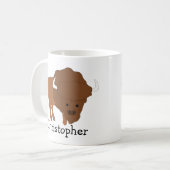 Bison Design Personalisiert Kaffeetasse (Vorderseite Links)