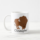 Bison Design Personalisiert Kaffeetasse (Links)