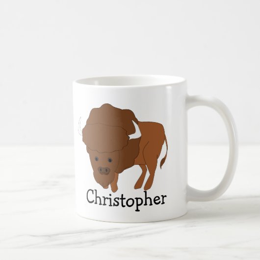 Bison Design Personalisiert Kaffeetasse (Rechts)