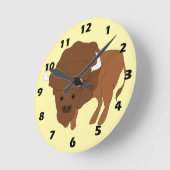 Bison Design Runde Wanduhr (Winkel)
