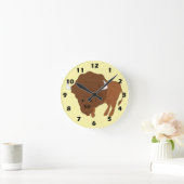 Bison Design Runde Wanduhr (Zuhause)