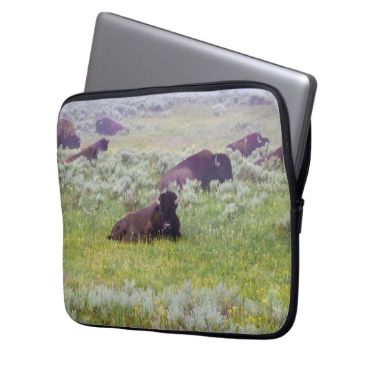 Bison Dream Laptop Case (Vorderseite Links)