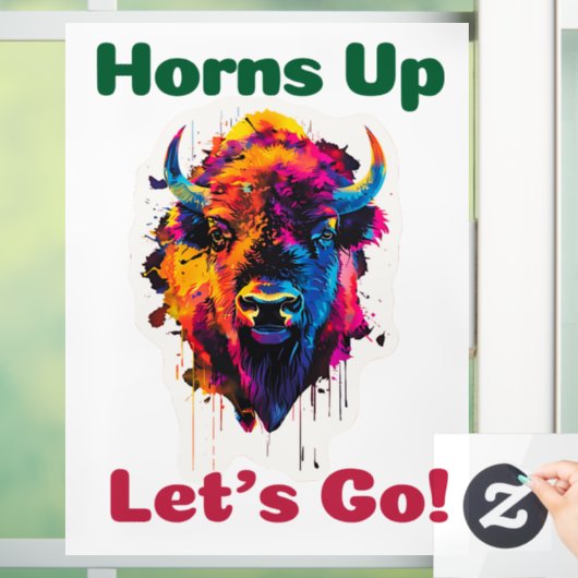 Bison Fensteraufkleber (Zuhause)