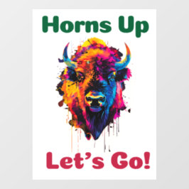 Bison Fensteraufkleber