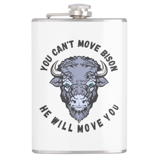 Bison Flachmann (Vorderseite)