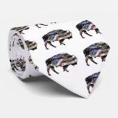 Bison-Flaggen-Krawatte Krawatte (Gerollt)