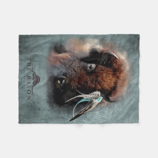 Bison - Fleece Blanket (Vorderseite (Horizontal))