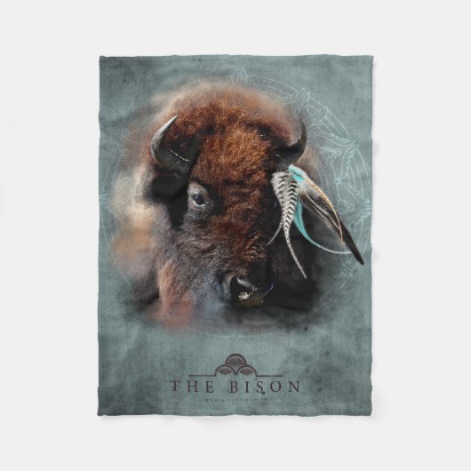 Bison - Fleece Blanket (Vorderseite)
