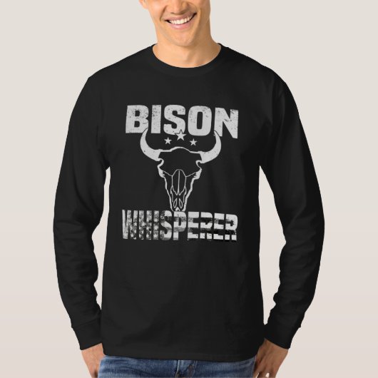 Bison-Flüsterer Amerikanischer Bison Büffel Wisent T-Shirt (Vorderseite)