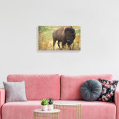 Bison Foto Leinwanddruck (Insitu (Wohnzimmer))