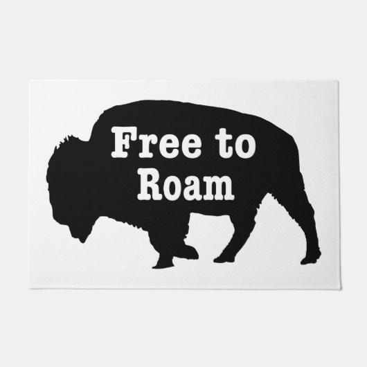 Bison free to roam fußmatte (Vorderseite)