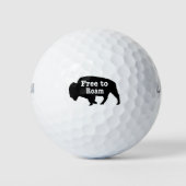 Bison free to roam golfball (Vorderseite)
