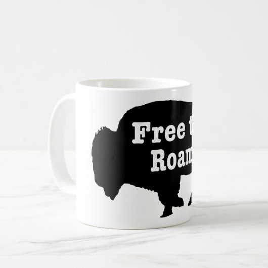 Bison free to roam kaffeetasse (Vorderseite Links)