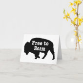 Bison free to roam karte (Gelbe Blume)