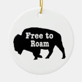 Bison free to roam keramik ornament (Vorne)