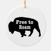 Bison free to roam keramik ornament (Hinten)