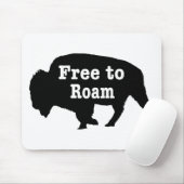 Bison free to roam mousepad (Mit Mouse)