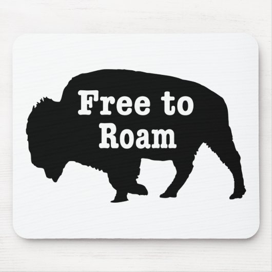 Bison free to roam mousepad (Vorne)