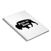 Bison free to roam notizblock (Rechte Seite)