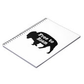 Bison free to roam notizblock (Linke Seite)