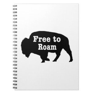 Bison free to roam notizblock