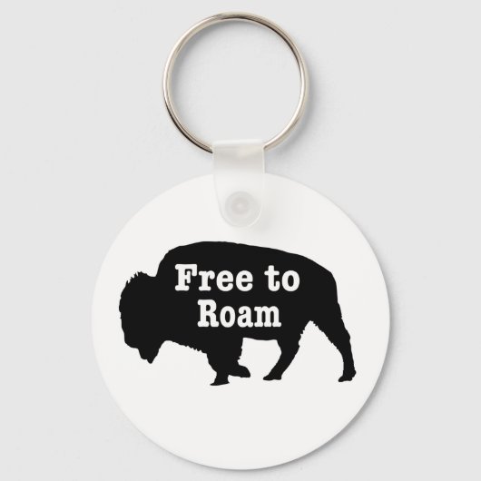 Bison free to roam schlüsselanhänger (Vorderseite)
