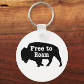 Bison free to roam schlüsselanhänger (Vorderseite)