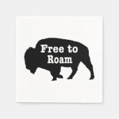 Bison free to roam serviette (Vorderseite)