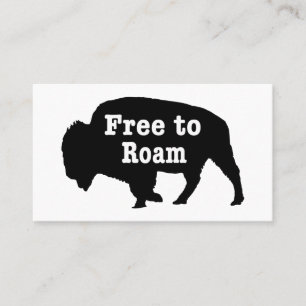 Bison free to roam visitenkarte