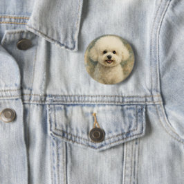 Bison Frise Button