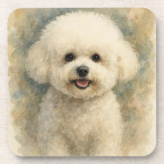 Bison Frise Getränkeuntersetzer (Vorderseite)