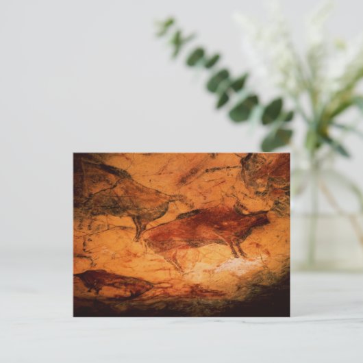 Bison from the Caves at Altimira, c.15000 BC Postkarte (Stehend Vorderseite)