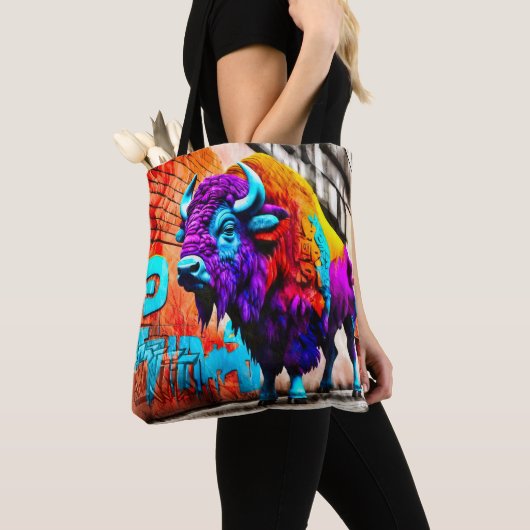 Bison graffiti-Tasche Tasche (Von Nahem)