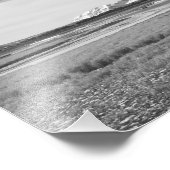 Bison Grazing at Yellowstone Black and White Fotodruck (Ecke)