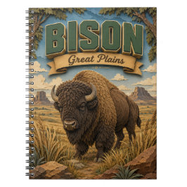 Bison Great Plains POPCUT Notizblock