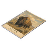 Bison Great Plains VINTAGE Notizblock (Linke Seite)