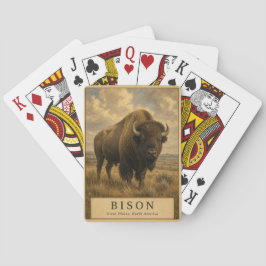 Bison Great Plains VINTAGE Spielkarten