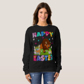 Bison Happy Oaster Bunny Bison Ostersonntag Sweatshirt (Vorne ganz)